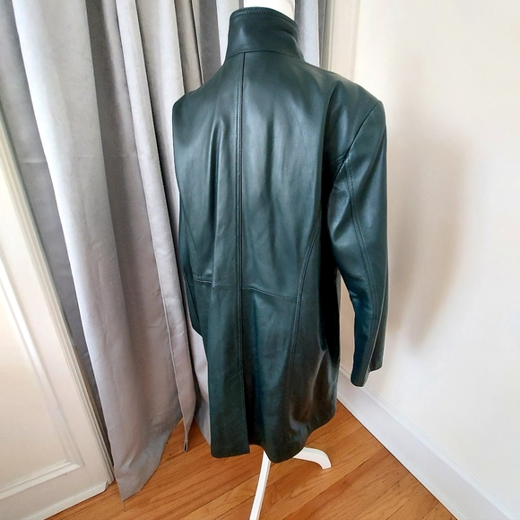 Genuine Lamb Leather Coat - Picture 3 of 4